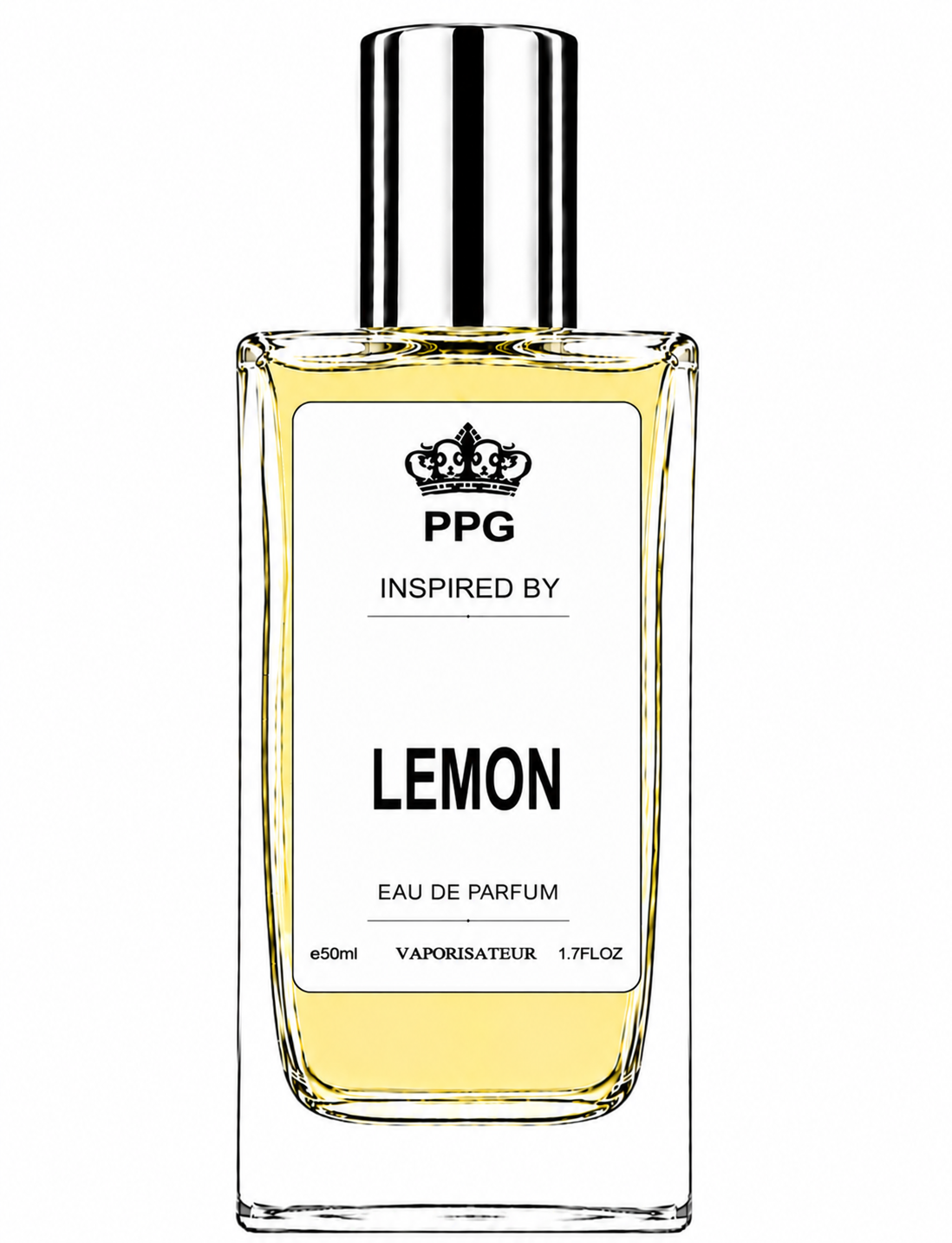Lemon Perfume Spray: Refreshing Crisp Bright Zesty Scent Vegan EDP 50ml