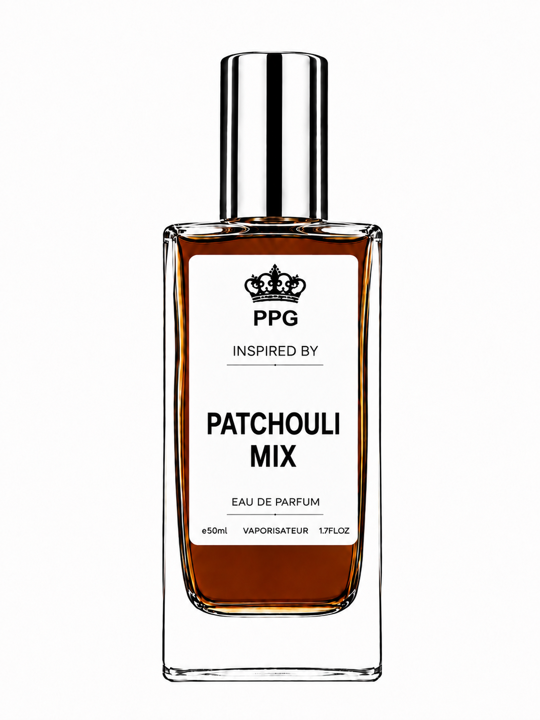Patchouli Mix Perfume Spray: Vibrant Citrus Earthy Woody Scent, Vegan EDP 50ml
