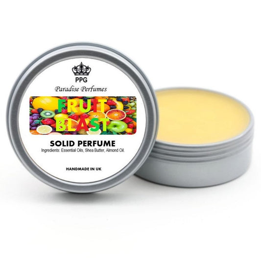 Fruit Blast Solid Perfume: Handmade Alcohol-Free Fragrance Balm
