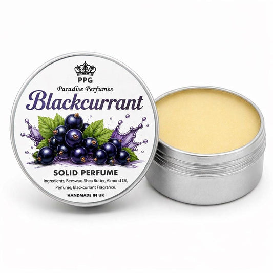 Blackcurrant Solid Perfume: Handmade Alcohol-Free Fragrance Balm (15ml)