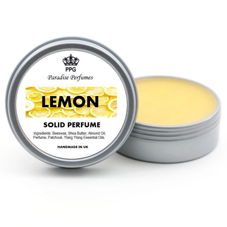 Lemon Solid Perfume: Handmade Natural Fragrance Balm (15ml)