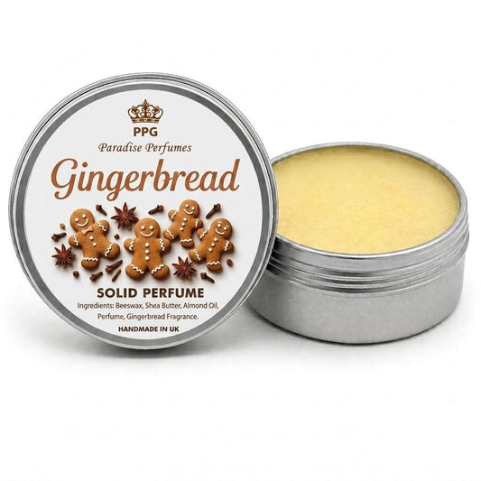 Gingerbread Solid Perfume: Handmade Alcohol-Free Fragrance Balm (15ml)