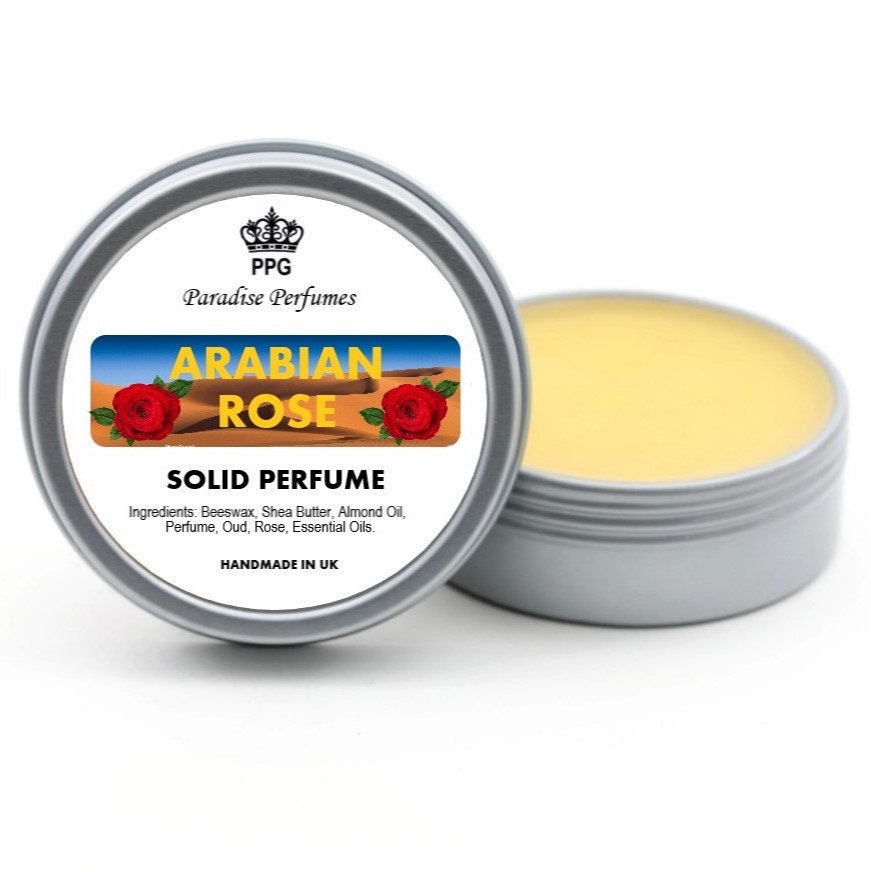 Arabian Rose Solid Perfume: Handmade Alcohol-Free Fragrance Balm