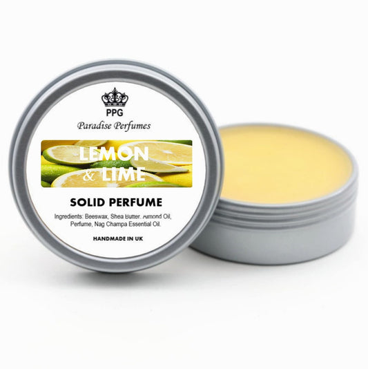 Lemon & Lime Solid Perfume: Handmade Citrus Scent (15ml)