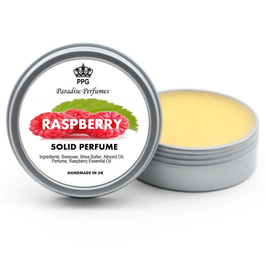 Raspberry Solid Perfume Balm: Handmade Cruelty-Free Fragrance (15ml)