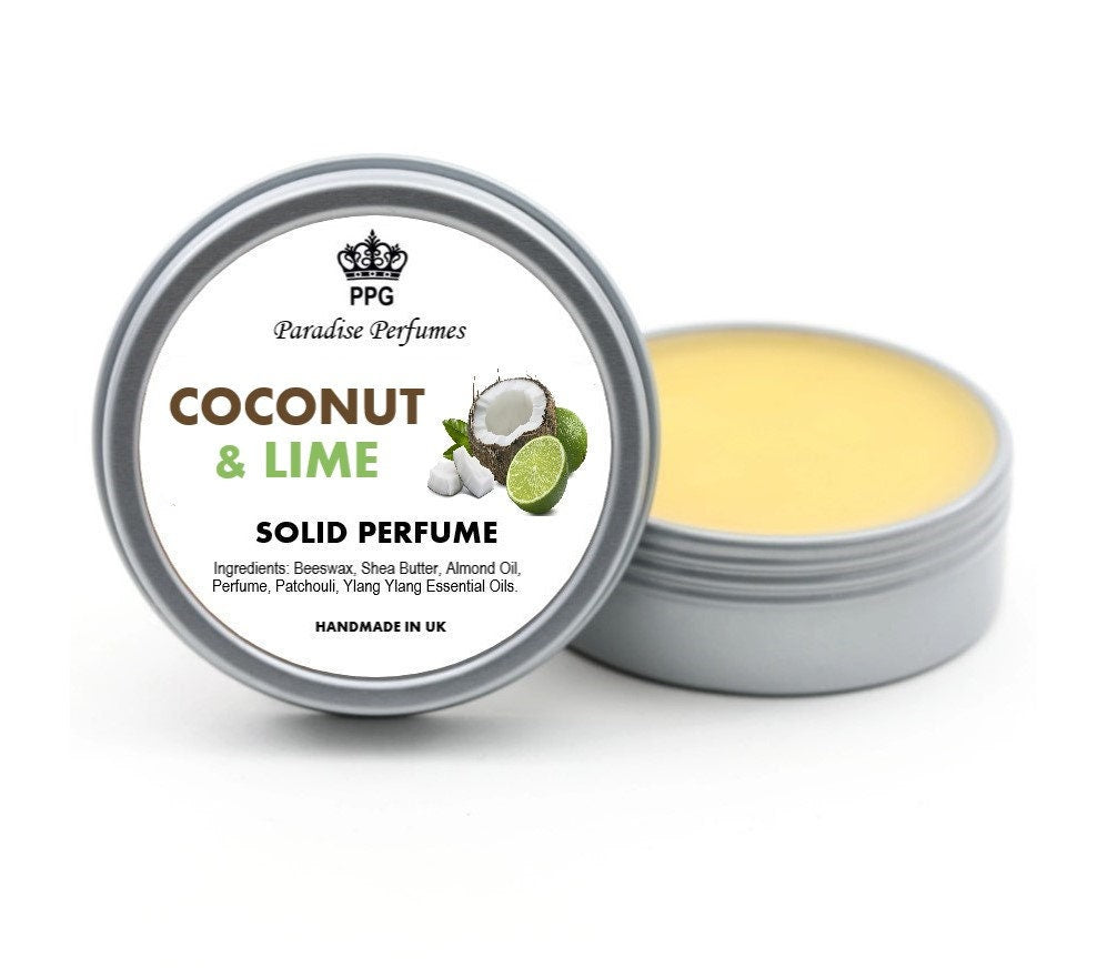 Coconut & Lime Solid Perfume: Handmade Fragrance Balm (15ml)