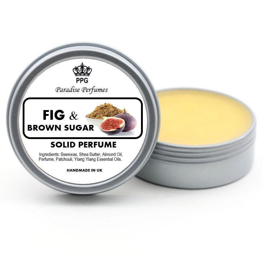 Fig & Brown Sugar Solid Perfume: Handmade Fragrance Balm (15ml)