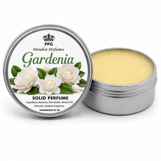 Gardenia Solid Perfume Balm: Handmade Cruelty-Free Fragrance (15ml)