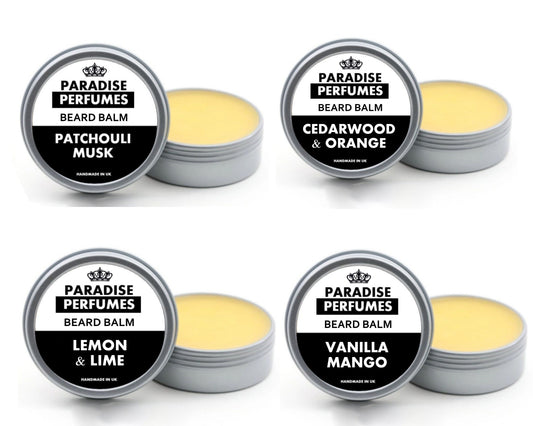 Natural Beard Balm: Sweet Almond & Vitamin E, Various Scents (15ml)