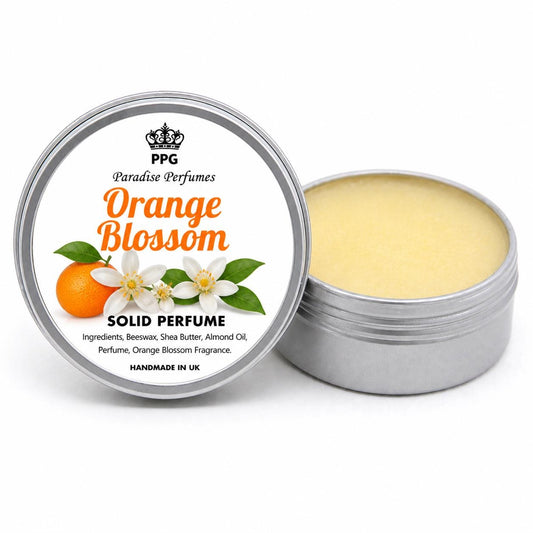 Orange Blossom Scent Solid Perfume: Handmade Balm (15ml)