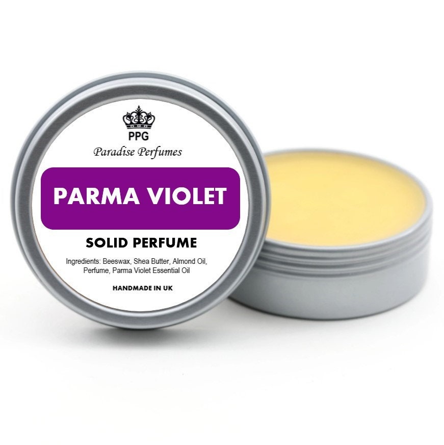Parma Violet Solid Perfume: Floral Scent, Handmade in UK