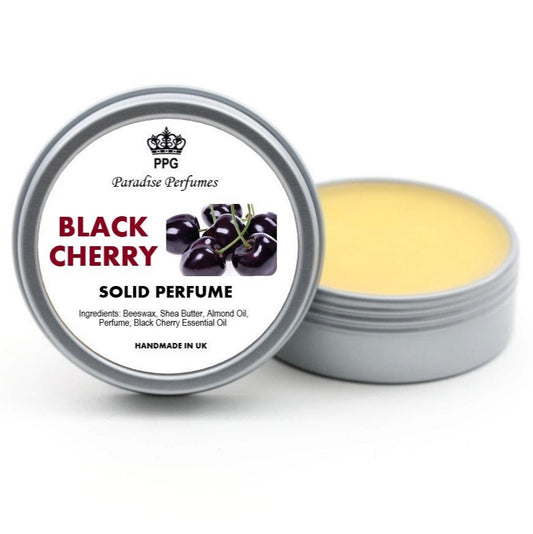 Black Cherry Solid Perfume: Handmade Alcohol-Free Fragrance Balm