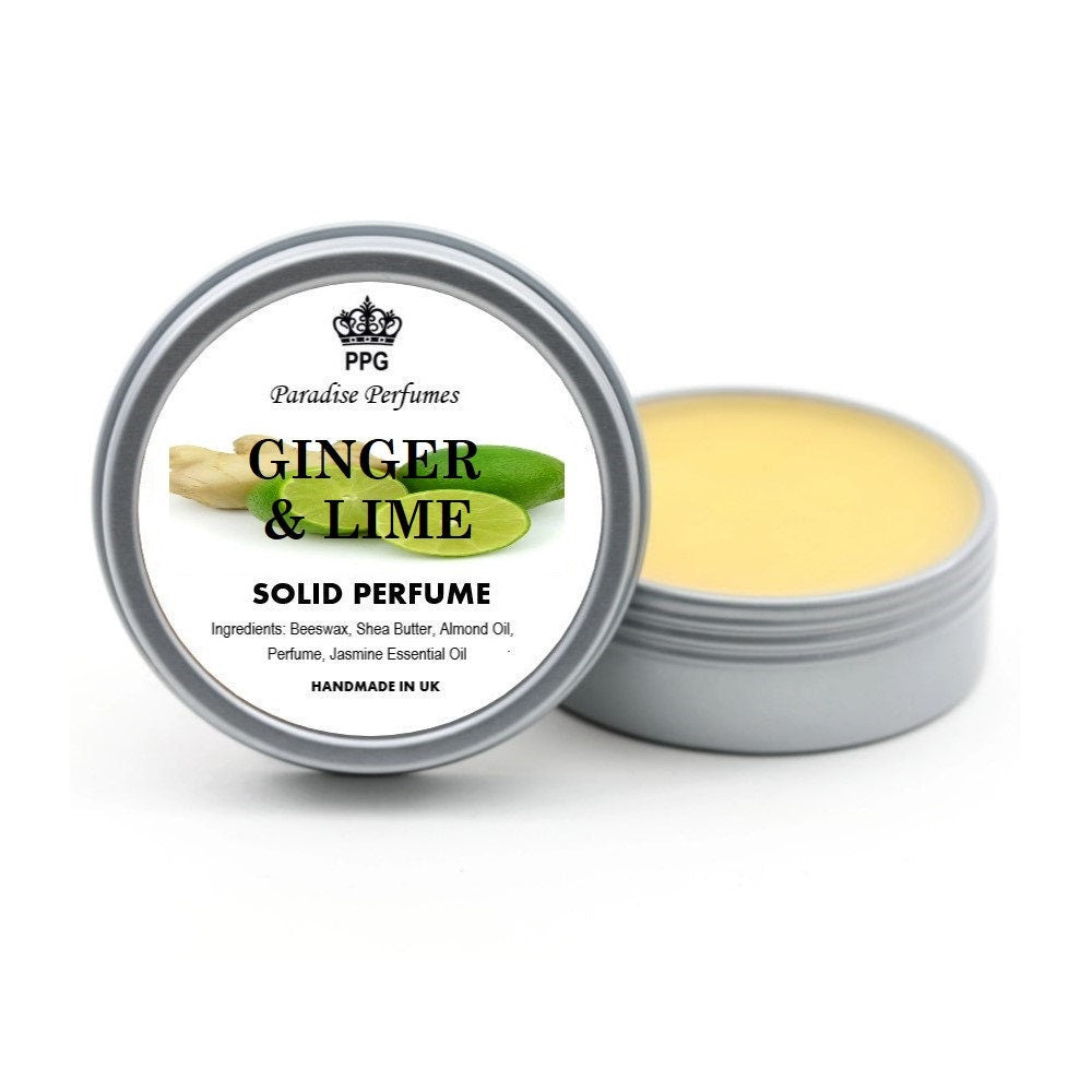 Ginger & Lime Solid Perfume: Handmade Fragrance Balm (15ml)