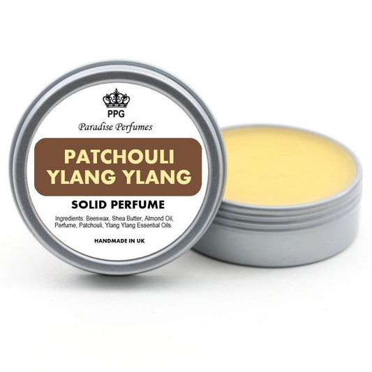 Patchouli Ylang Ylang Solid Perfume: Natural Fragrance Balm (30ml)