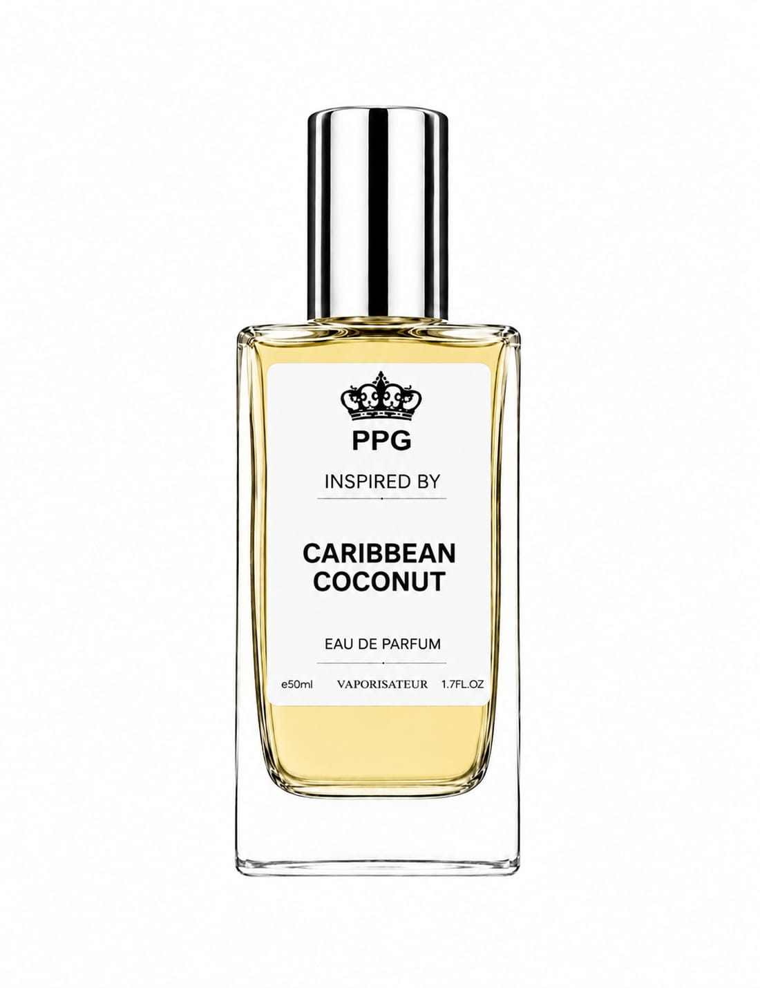 Caribbean Coconut Perfume Spray: Rich Sweet Gourmand Scent, Vegan EDP 50ml