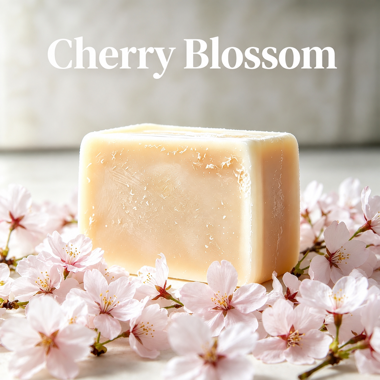 Cherry Blossom Scented Soap: Luxury Organic Vegan Soap, Handmade in UK