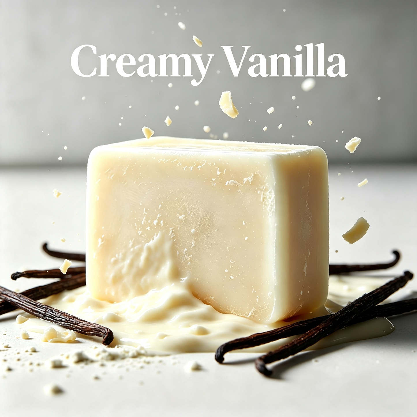 Creamy Vanilla Organic Solid Soap: Handmade Luxury Scented Soap