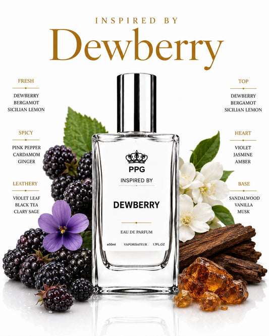 Dewberry Perfume Spray: Floral Fruity Scent, Vegan EDP 50ml