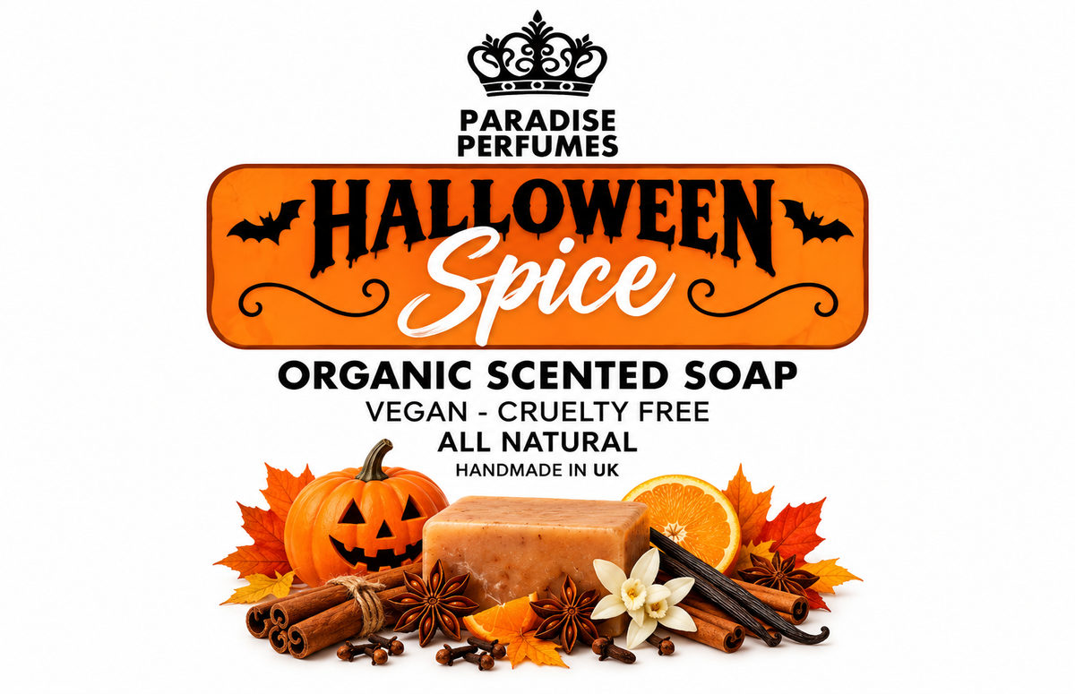 Halloween Spice Soap – Sweet Orange, Cinnamon, Clove, Nutmeg & Musk Scented Soap Bar
