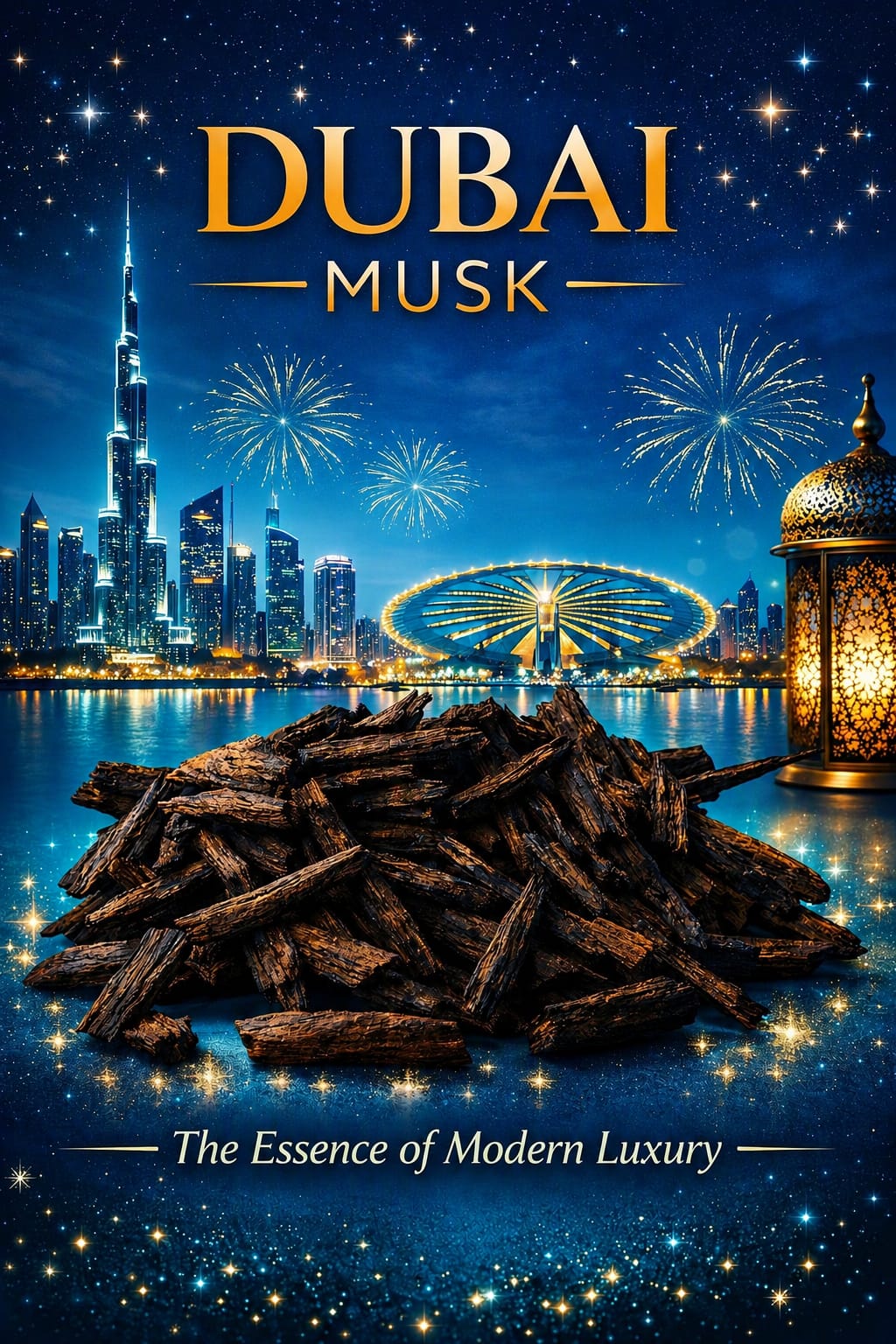 Bakhoor DUBAI MUSK (Musk Oud Rose) Arabian Modern Fragrance Incense 5g 10g 15g 20g