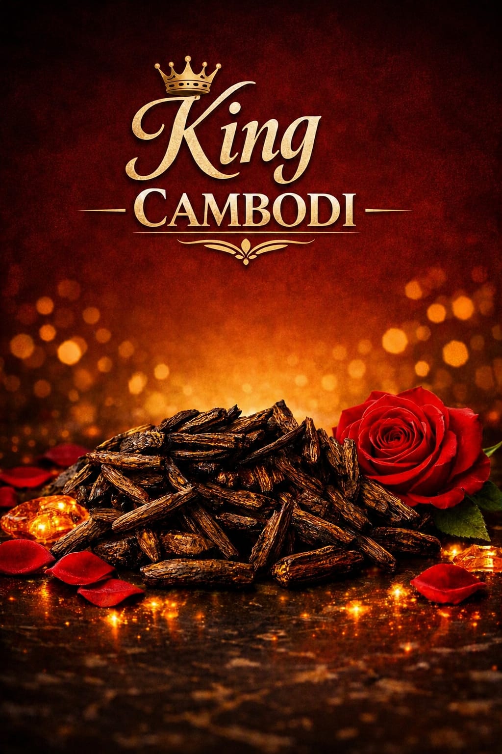 King Cambodi Bakhoor: Oud Rose Amber Arabian Home Fragrance Incense 5g 10g 15g 20g