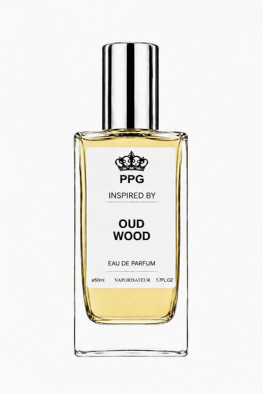 Oud Wood Perfume Spray: Rich Sweet Gourmand Scent, Vegan EDP 50ml