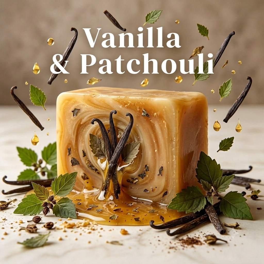 Vanilla Patchouli Soap: Luxury Organic Scented Soap, Handmade in UK