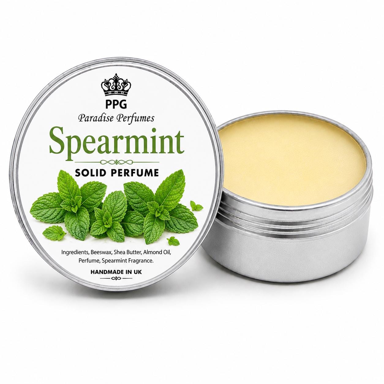 Spearmint Solid Perfume Balm: Handmade Cruelty-Free Fragrance (15ml)