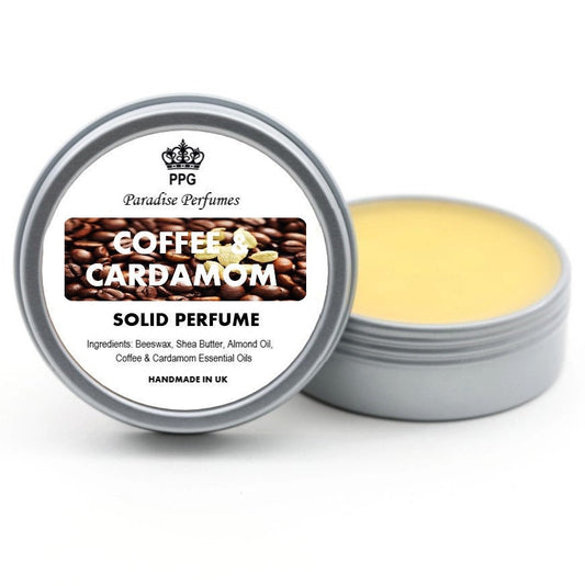Coffee & Cardamom Solid Perfume: Handmade Fragrance Balm (15ml)