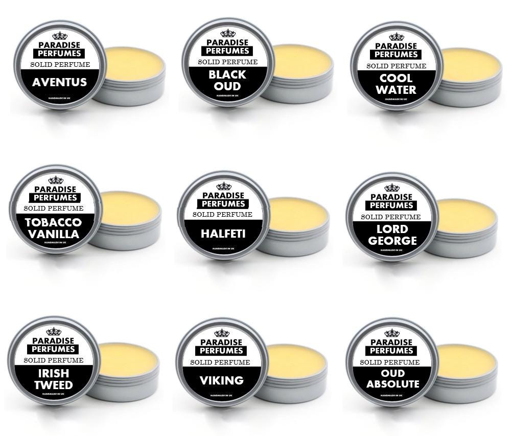 Designer Type Solid Cologne: Natural Fragrance Scent Balm (15ml)