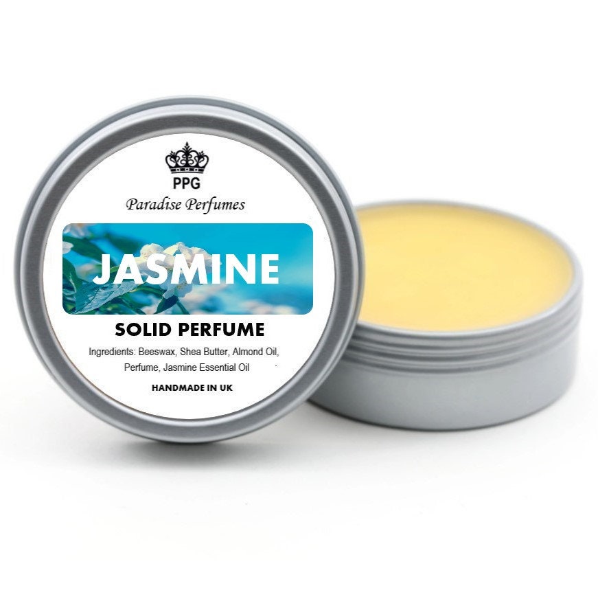 Jasmine Solid Perfume: Handmade Alcohol-Free Fragrance Balm