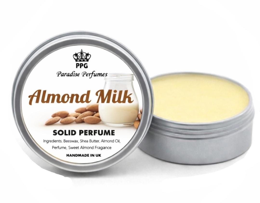 Almond Milk Solid Perfume: Fragrance Scent, Handmade in UK