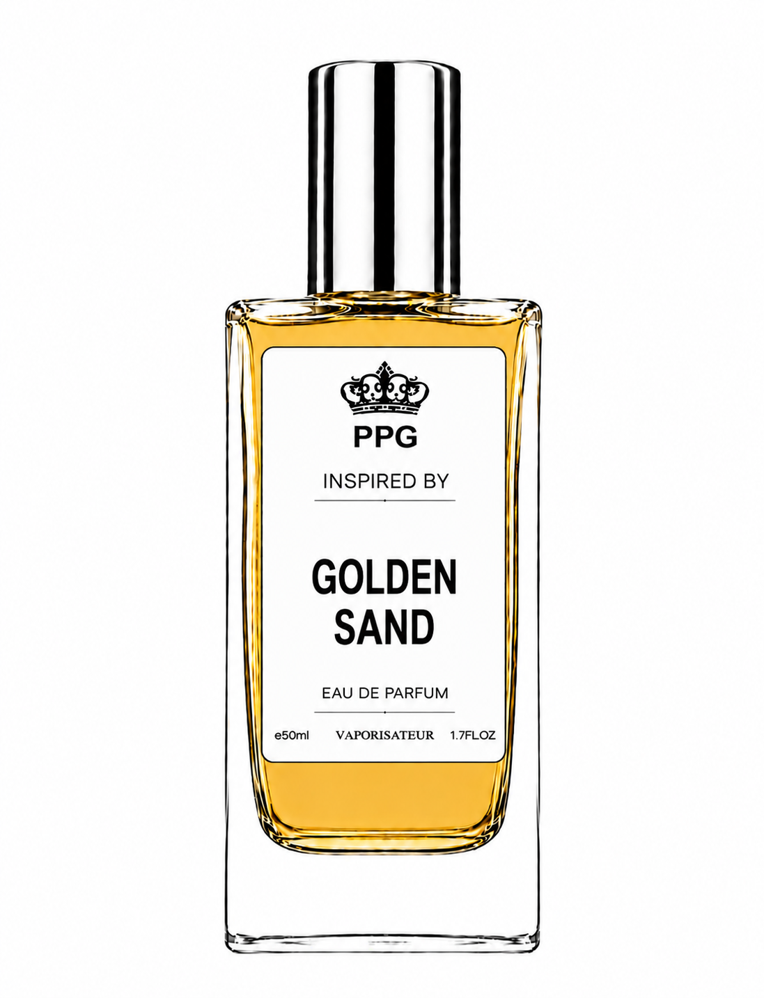 Golden Sand Perfume Spray: Luxurious Warm Oud Scent, Vegan EDP 50ml