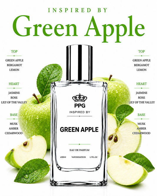 Green Apple Perfume Spray: Refreshing Crisp Fresh Juicy Scent Vegan EDP 50ml
