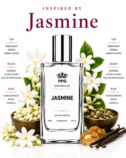 Jasmine Perfume Spray: Rich Blooming Floral Scent, Vegan EDP 50ml