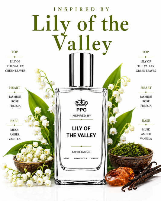 Lily of the Valley Perfume Spray: Graceful Soft Floral Enchanting Scent, Vegan EDP 50ml