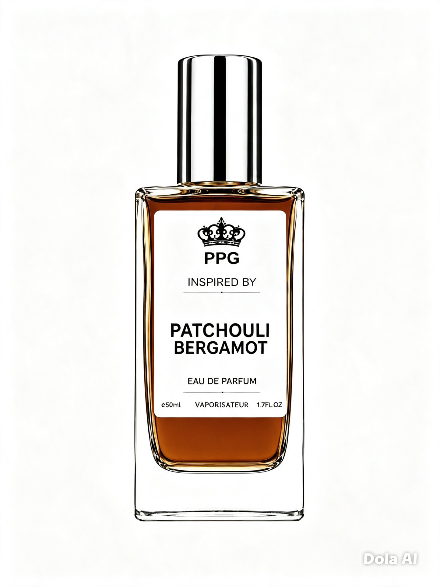 Patchouli Bergamot Perfume Spray: Earthy Woody Citrus Scent, Vegan EDP 50ml