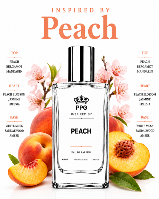 Peach Perfume Spray: Luscious Sweet Ripe Juicy Scent Vegan EDP 50ml