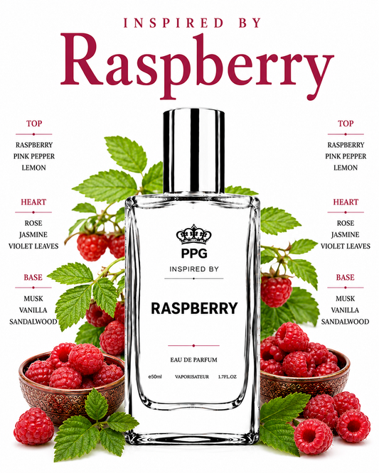 Raspberry Perfume Spray: Captivating Sweet Ripe Juicy Fruity Scent Vegan EDP 50ml