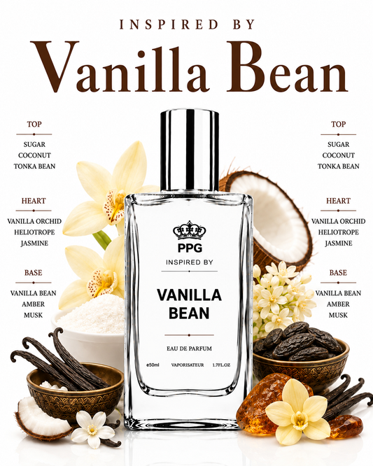 Vanilla Bean Perfume Spray: Luxurious Elegant Warm Creamy Vegan EDP 50ml