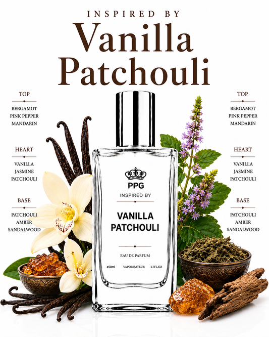 Vanilla Patchouli Perfume Spray: Rich Earthy Creamy Scent, Vegan EDP 50ml