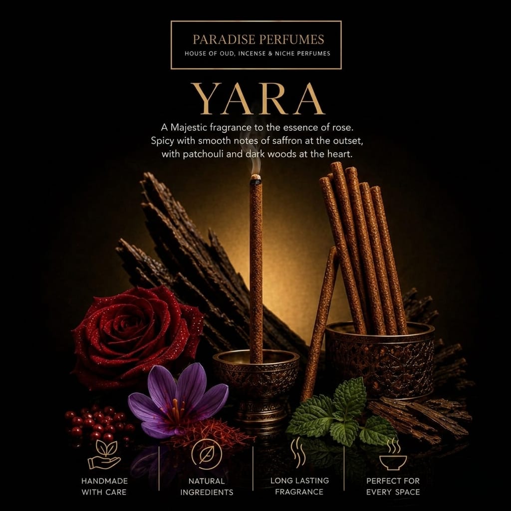 Handmade Arabian Incense Dhoop Sticks: Natural Fragrance, Charcoal Free